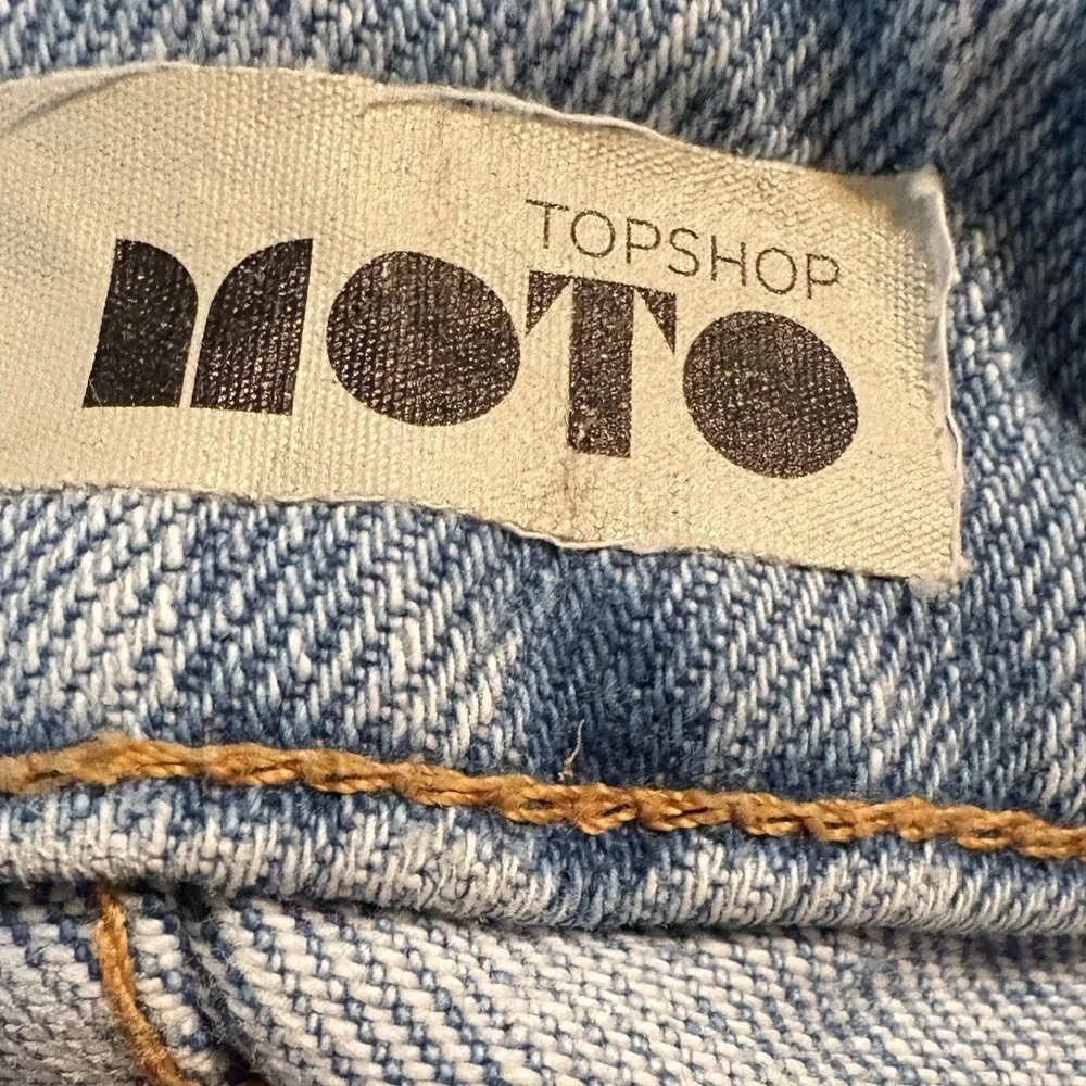 Topshop Blue and Yellow A-Line Mini Skirt